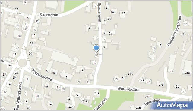 Zakroczym, Spacerowa, 10, mapa Zakroczym