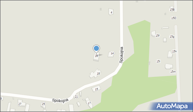 Zakroczym, Spokojna, 16, mapa Zakroczym