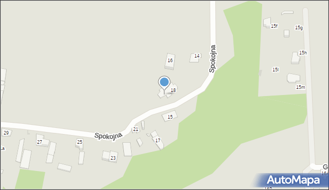 Zakroczym, Spokojna, 18a, mapa Zakroczym