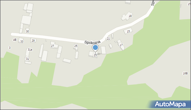 Zakroczym, Spokojna, 23, mapa Zakroczym