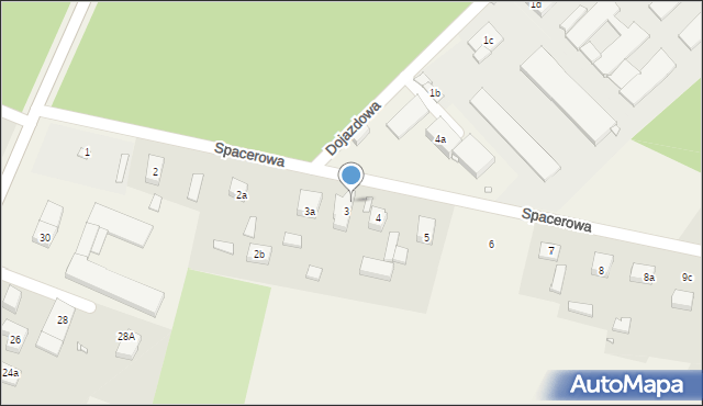 Zapolice, Spacerowa, 3b, mapa Zapolice