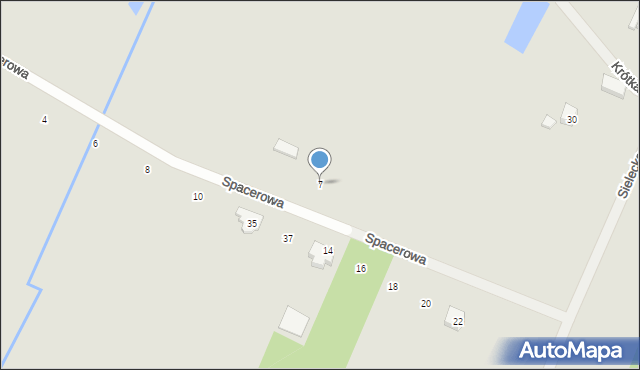 Żarnów, Spacerowa, 7, mapa Żarnów
