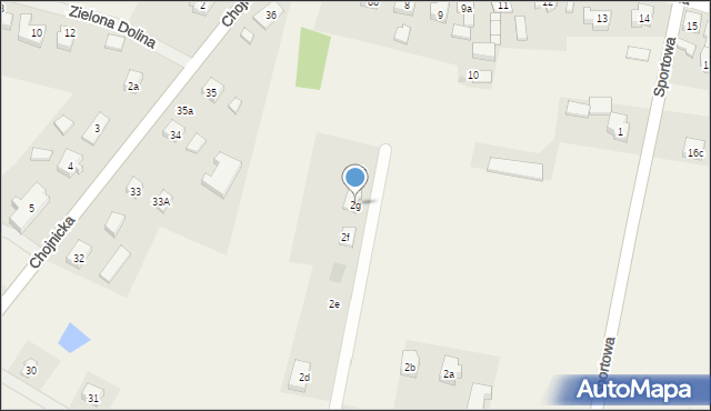 Zblewo, Sportowa, 2g, mapa Zblewo