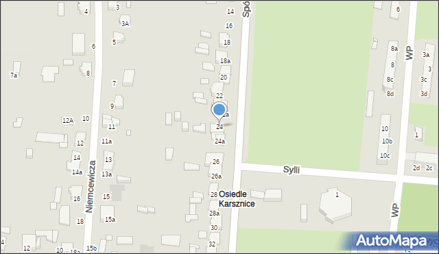 Zduńska Wola, Spółdzielcza, 24, mapa Zduńska Wola