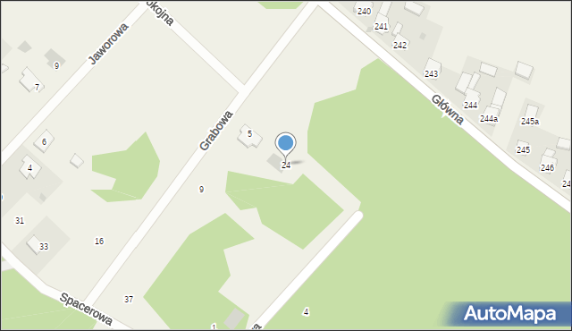 Zendek, Spokojna, 24, mapa Zendek