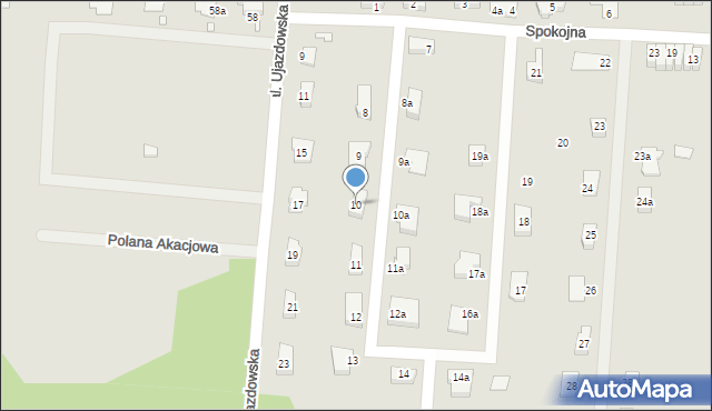 Zgorzelec, Spokojna, 10, mapa Zgorzelec