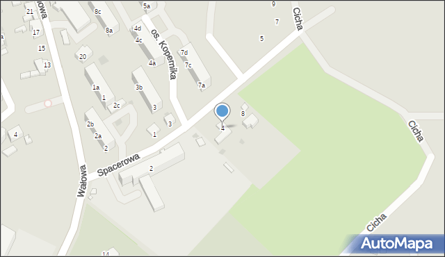 Ziębice, Spacerowa, 4, mapa Ziębice