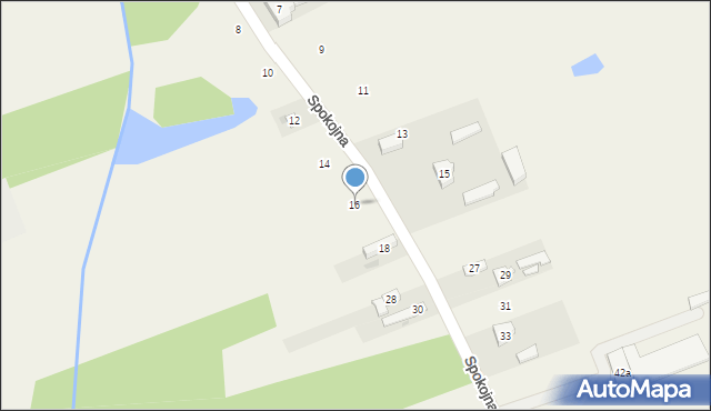Zielkowice, Spokojna, 16, mapa Zielkowice