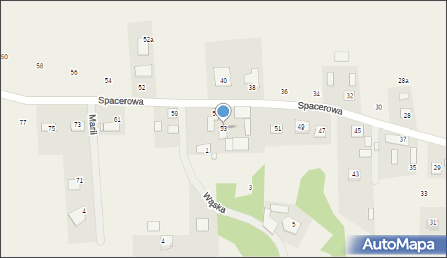 Zielonczyn, Spacerowa, 53, mapa Zielonczyn