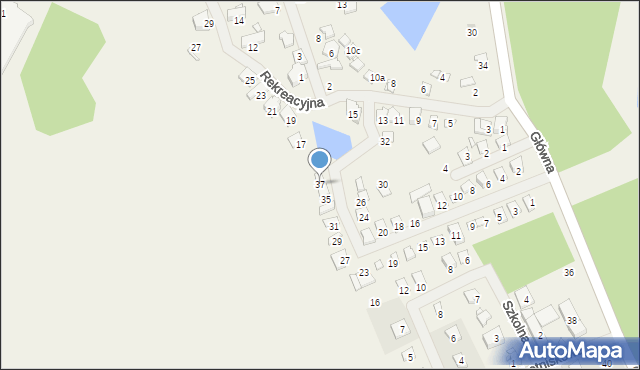 Zwola, Spacerowa, 37, mapa Zwola