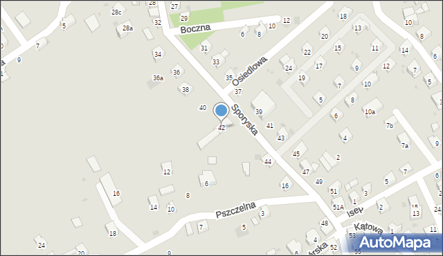 Żywiec, Sporyska, 42, mapa Żywiec