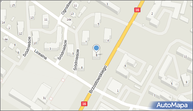 Augustów, Śródmieście, 6, mapa Augustów