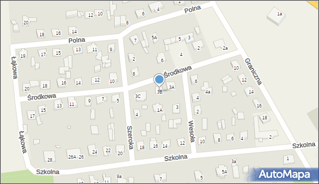 Baniocha, Środkowa, 3B, mapa Baniocha