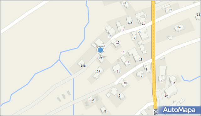 Białka Tatrzańska, Środkowa, 15, mapa Białka Tatrzańska