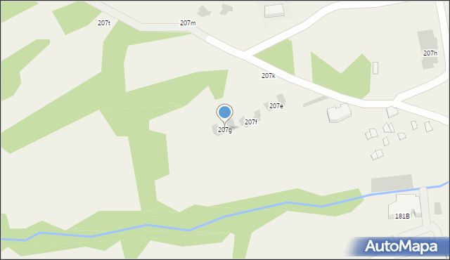 Białka Tatrzańska, Środkowa, 207g, mapa Białka Tatrzańska