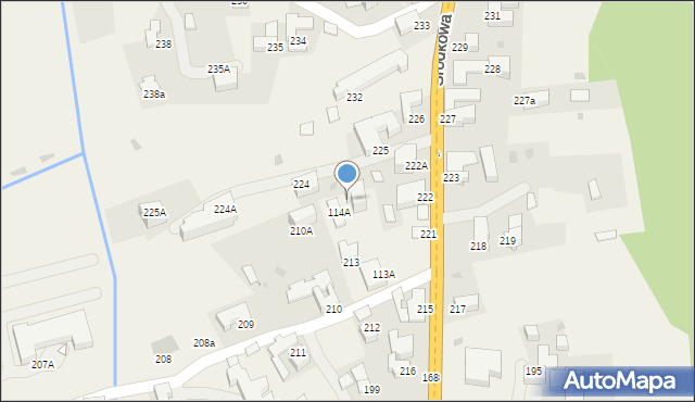 Białka Tatrzańska, Środkowa, 214, mapa Białka Tatrzańska