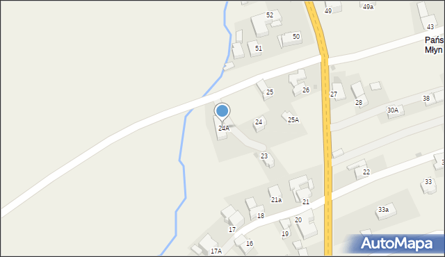 Białka Tatrzańska, Środkowa, 24A, mapa Białka Tatrzańska