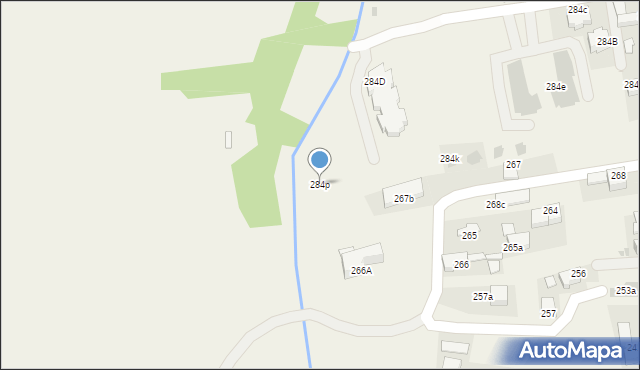 Białka Tatrzańska, Środkowa, 284p, mapa Białka Tatrzańska