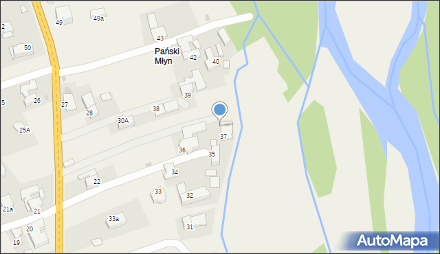 Białka Tatrzańska, Środkowa, 37a, mapa Białka Tatrzańska