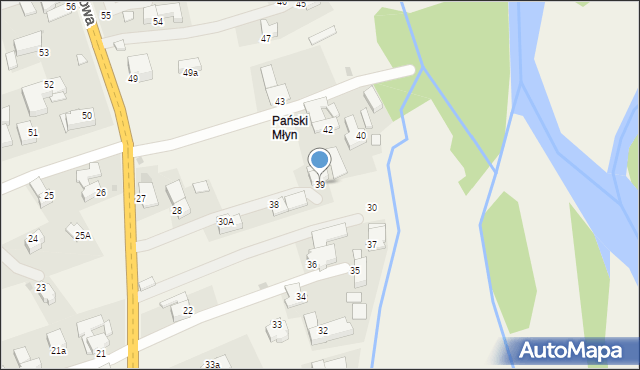 Białka Tatrzańska, Środkowa, 39, mapa Białka Tatrzańska