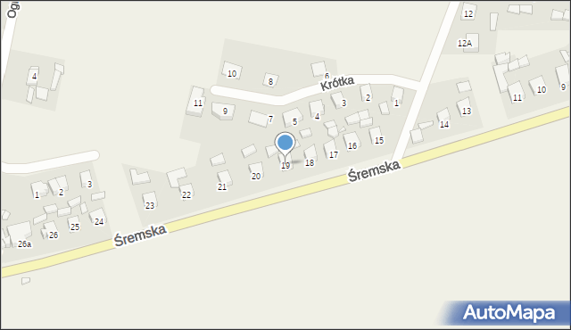 Boguszyn, Śremska, 19, mapa Boguszyn