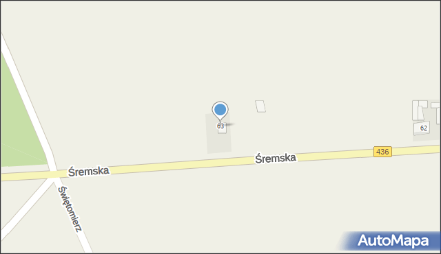 Boguszyn, Śremska, 63, mapa Boguszyn