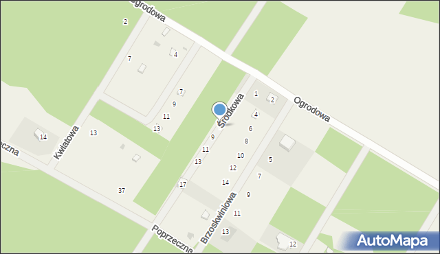 Borowa, Środkowa, 7, mapa Borowa