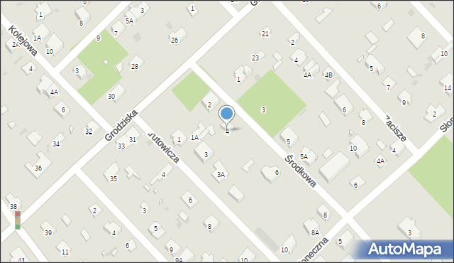 Brwinów, Środkowa, 4, mapa Brwinów