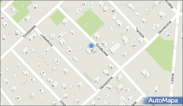 Brwinów, Środkowa, 6/8, mapa Brwinów