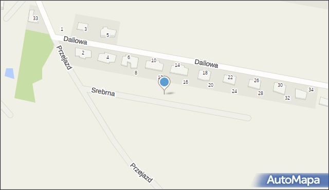 Chylice, Srebrna, 5, mapa Chylice