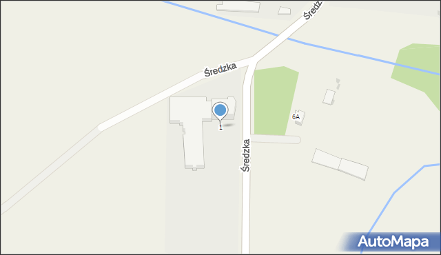 Ciechów, Średzka, 1, mapa Ciechów