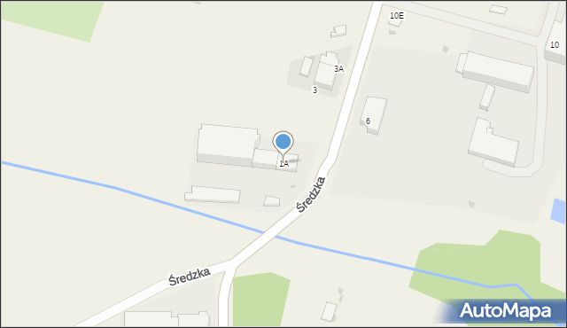 Ciechów, Średzka, 1A, mapa Ciechów