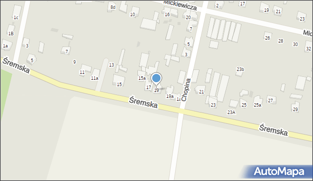 Czempiń, Śremska, 19, mapa Czempiń