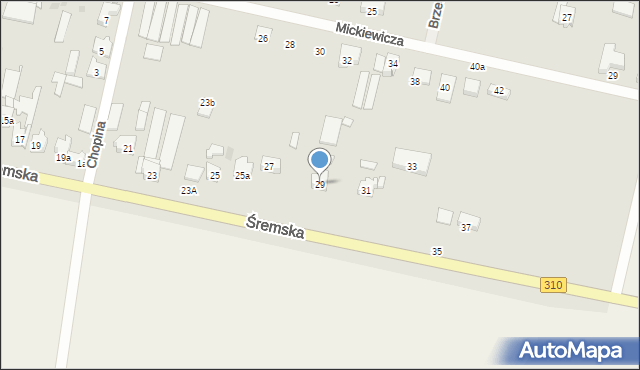 Czempiń, Śremska, 29, mapa Czempiń