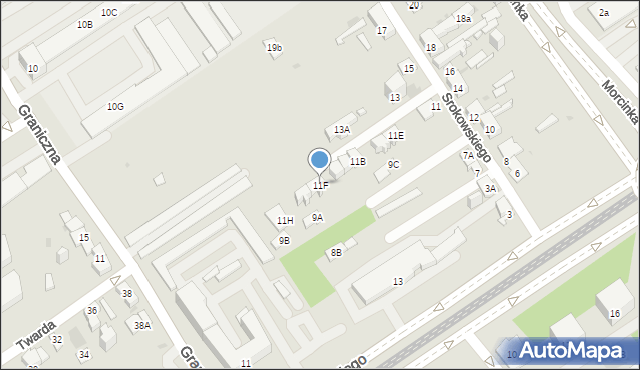 Dąbrowa Górnicza, Srokowskiego Kazimierza, 11F, mapa Dąbrowa Górnicza