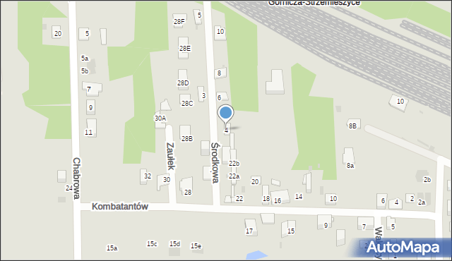 Dąbrowa Górnicza, Środkowa, 4, mapa Dąbrowa Górnicza