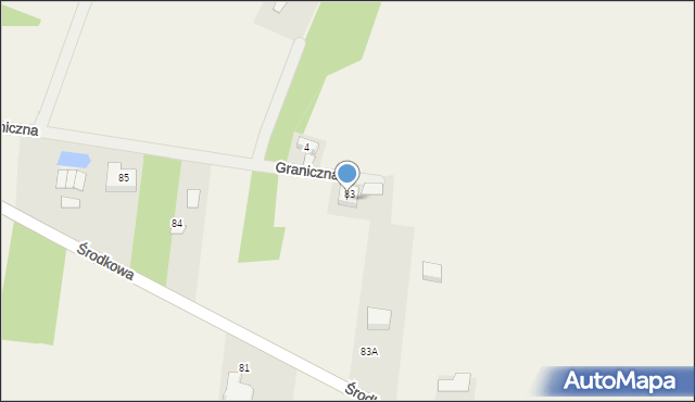 Długokąty, Środkowa, 83, mapa Długokąty