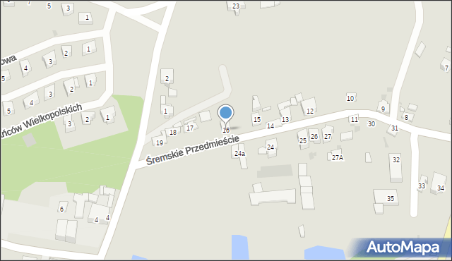 Dolsk, Śremskie Przedmieście, 16, mapa Dolsk