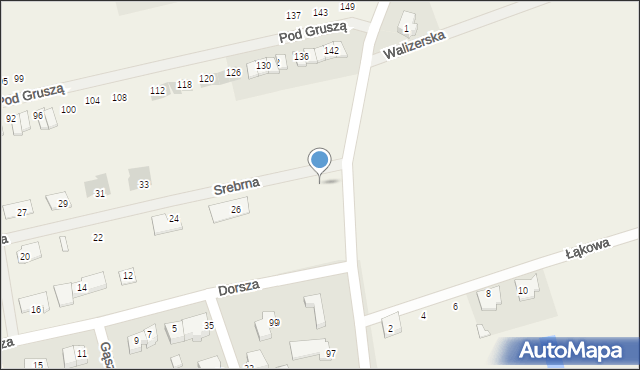 Dzierzążenko, Srebrna, 40, mapa Dzierzążenko