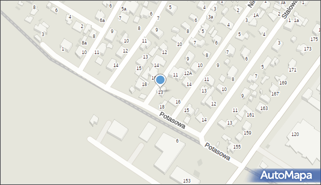 Gdynia, Srebrna, 13, mapa Gdyni