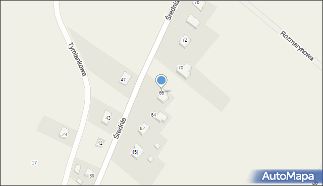 Gościęcice, Średnia, 66, mapa Gościęcice