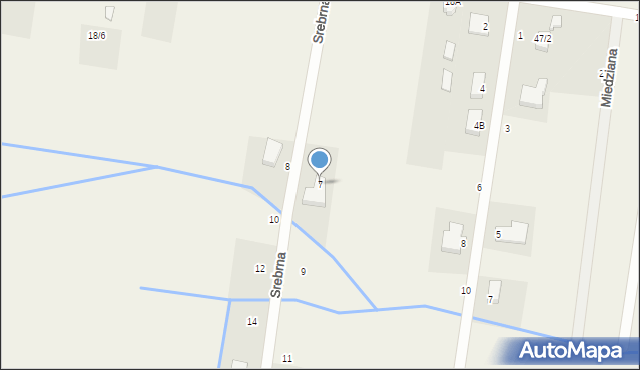 Henrykowo, Srebrna, 7, mapa Henrykowo