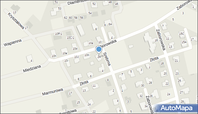 Henrykowo, Srebrna, 2A, mapa Henrykowo