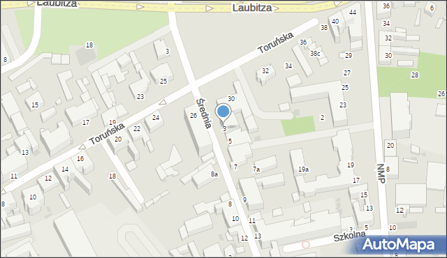 Inowrocław, Średnia, 3, mapa Inowrocławia