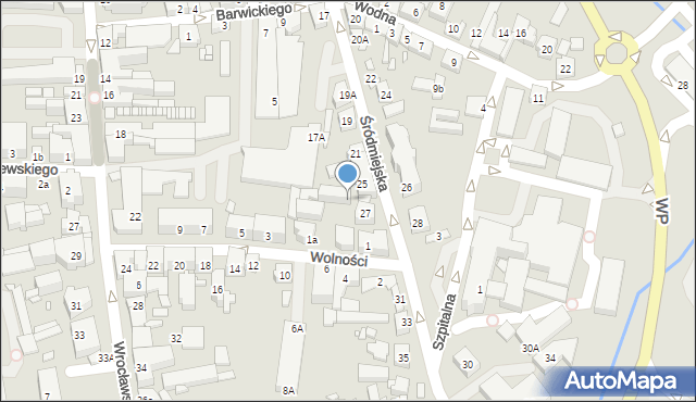 Jarocin, Śródmiejska, 27A, mapa Jarocin