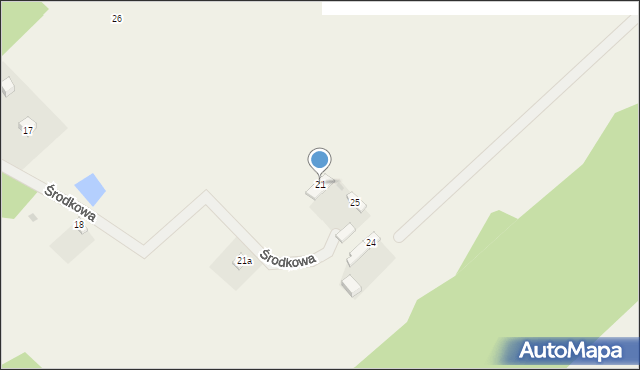 Joachimów-Mogiły, Środkowa, 21, mapa Joachimów-Mogiły