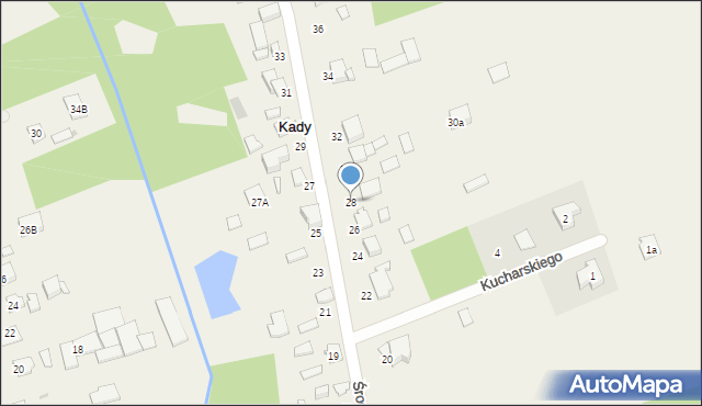 Kady, Środkowa, 28, mapa Kady