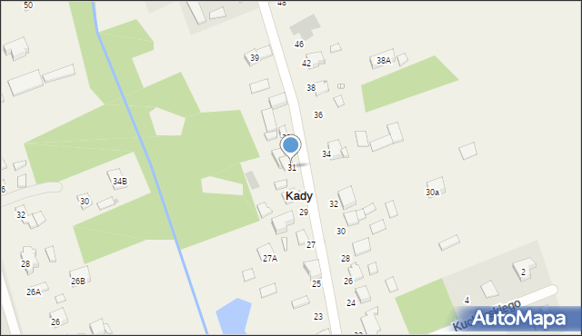 Kady, Środkowa, 31, mapa Kady