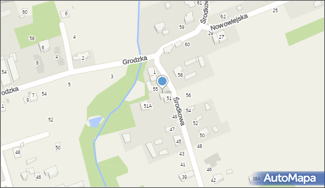 Kady, Środkowa, 53, mapa Kady