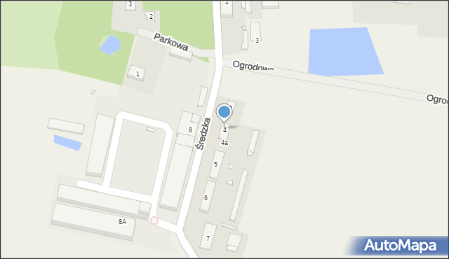 Kleszczewo, Średzka, 4, mapa Kleszczewo